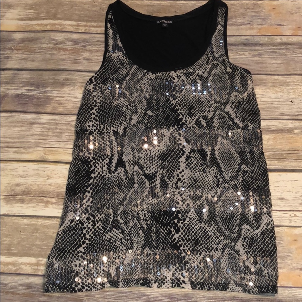 Express Sequin Snake Tank